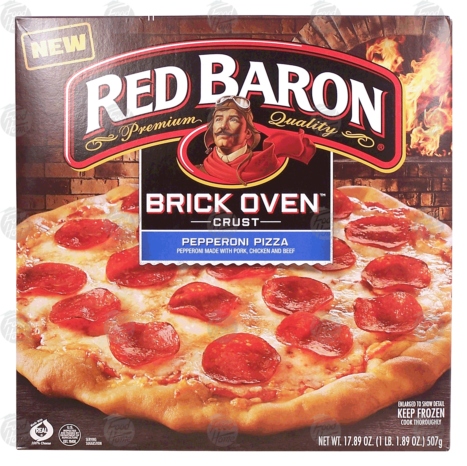 Red Baron&nbsp;Brick Oven Crust&nbsp;pepperoni pizza Full-Size Picture